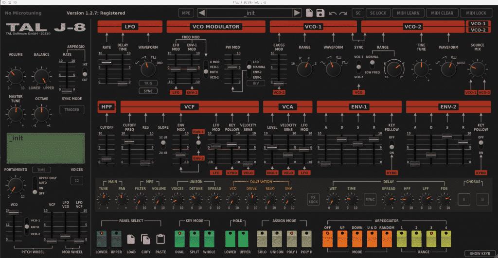 tal-j-8 roland jupiter 8 VST emulation