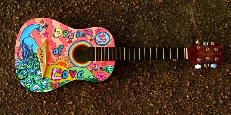 hippie guitar